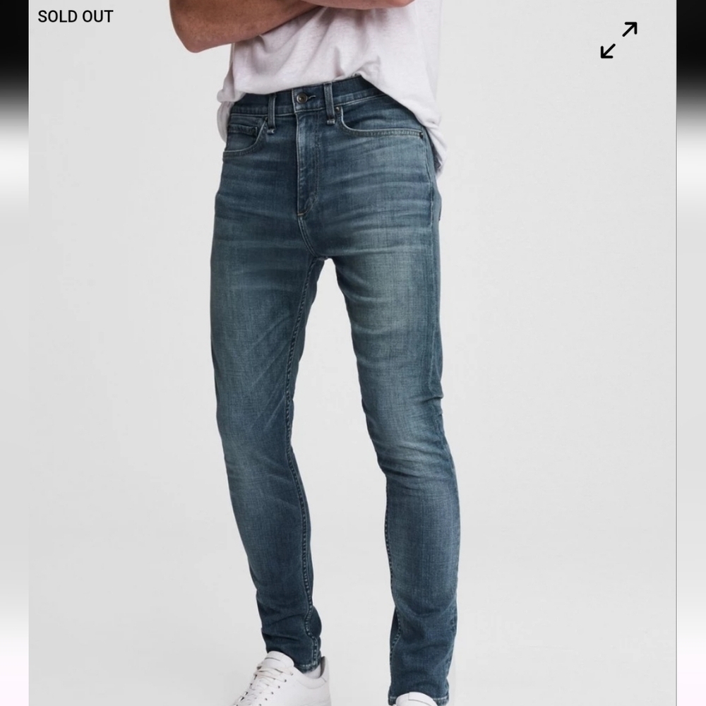 RAG & BONE 1 FIT SKINNY  DISTRESSED W31 L32 JEANS